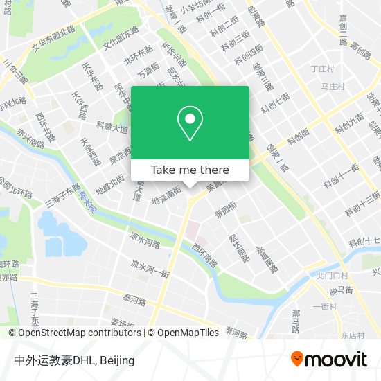中外运敦豪DHL map