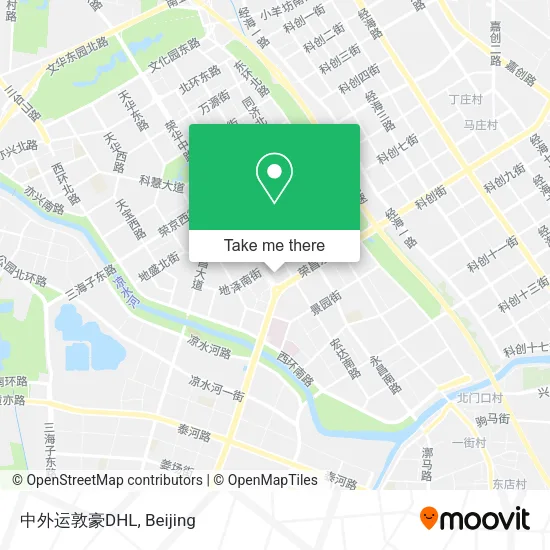 中外运敦豪DHL map