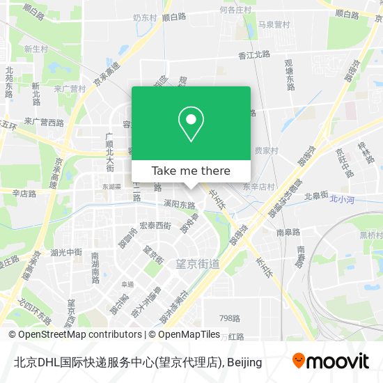 北京DHL国际快递服务中心(望京代理店) map