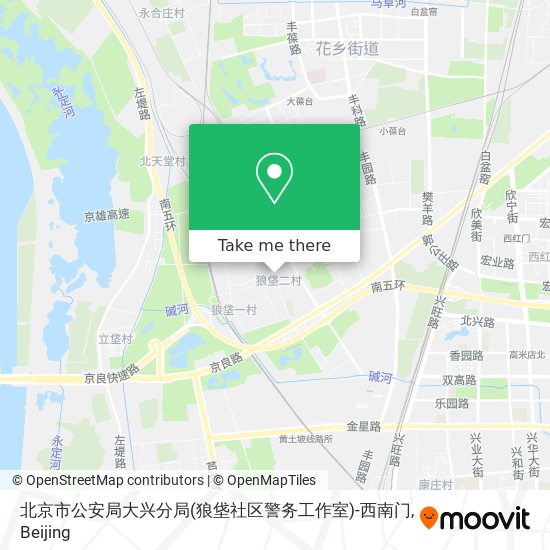 北京市公安局大兴分局(狼垡社区警务工作室)-西南门 map