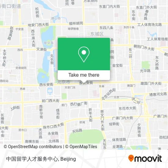 中国留学人才服务中心 map