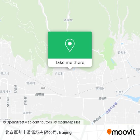 北京军都山滑雪场有限公司 map