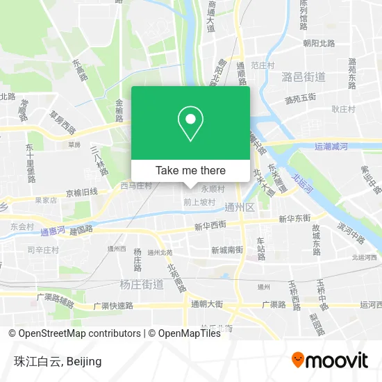 珠江白云 map