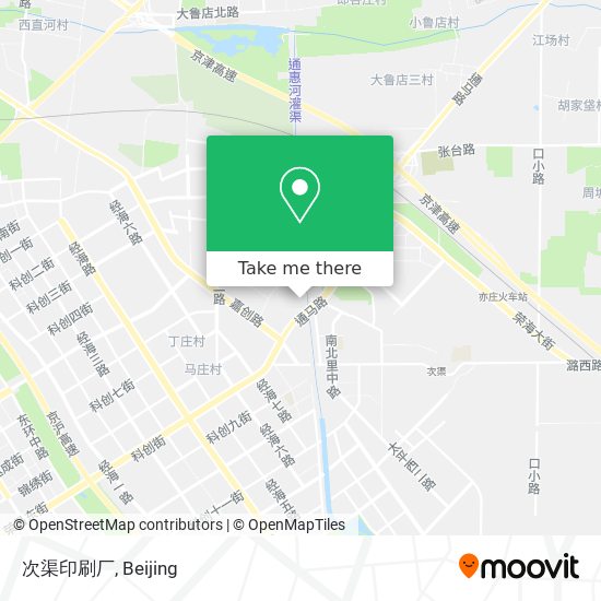 次渠印刷厂 map