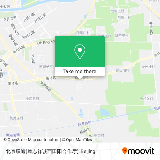 北京联通(豫志祥诚西田阳合作厅) map