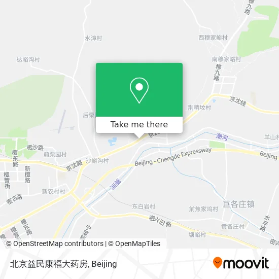 北京益民康福大药房 map