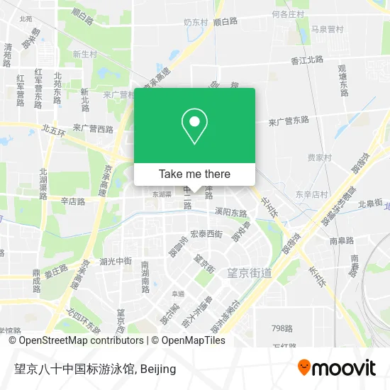 望京八十中国标游泳馆 map
