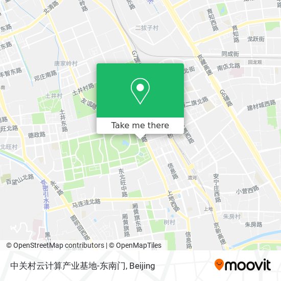 中关村云计算产业基地-东南门 map