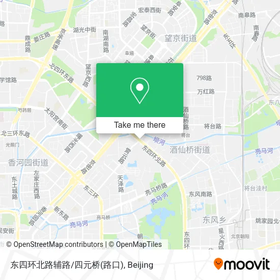 东四环北路辅路/四元桥(路口) map