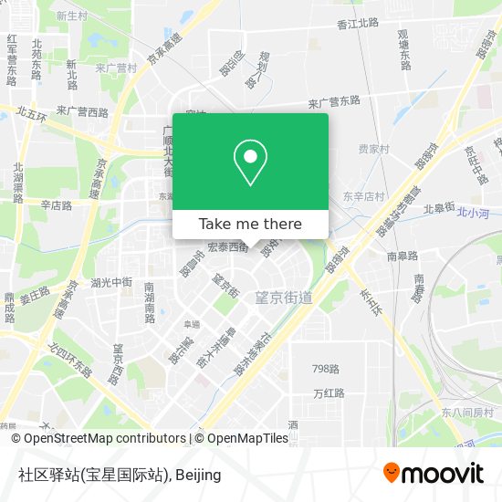 社区驿站(宝星国际站) map