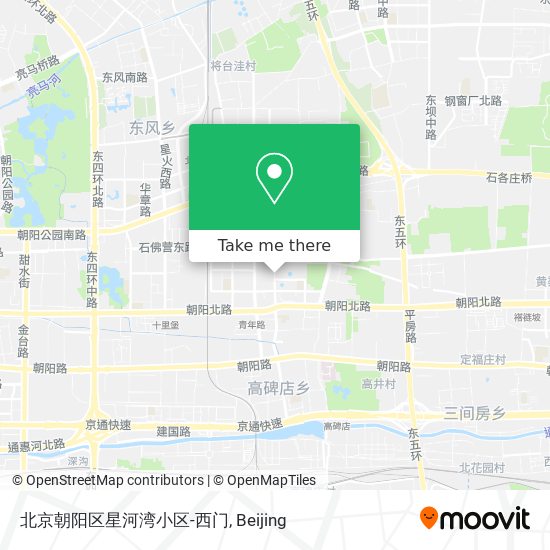 北京朝阳区星河湾小区-西门 map