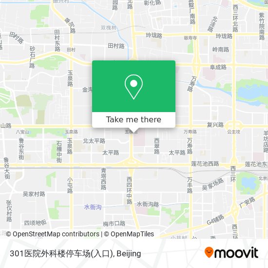 301医院外科楼停车场(入口) map