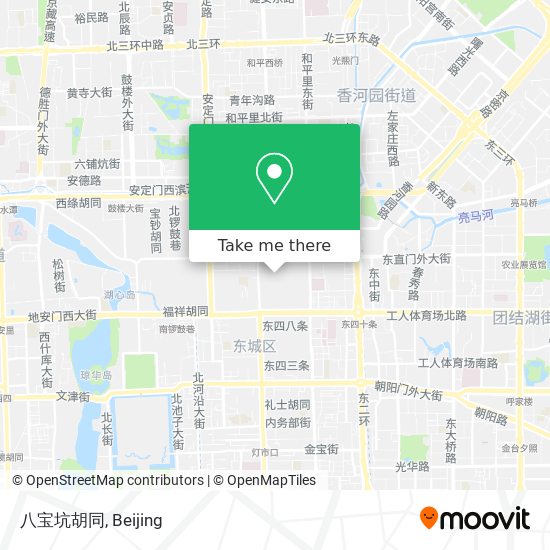 八宝坑胡同 map