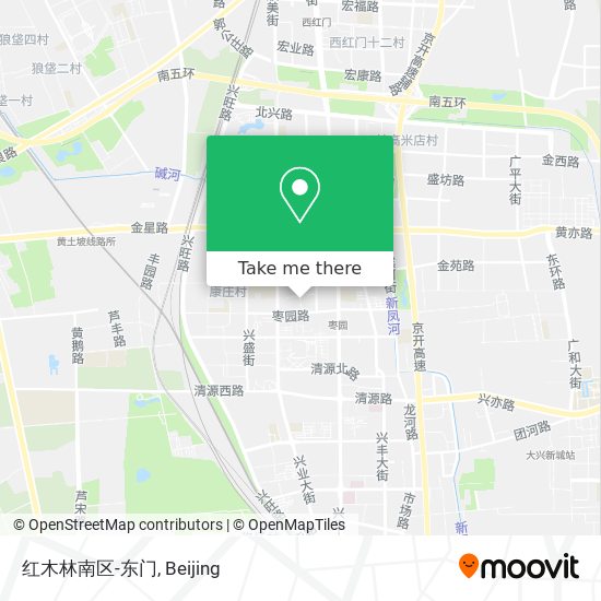 红木林南区-东门 map