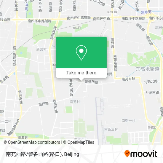 南苑西路/警备西路(路口) map
