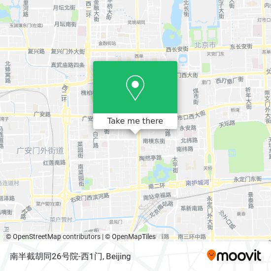 南半截胡同26号院-西1门 map