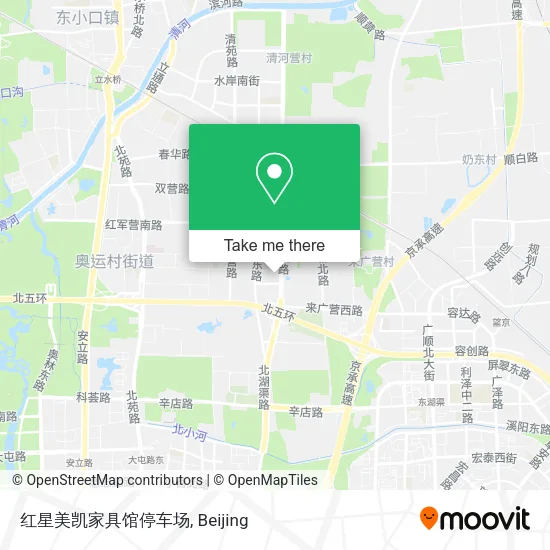 红星美凯家具馆停车场 map
