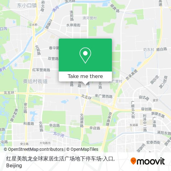 红星美凯龙全球家居生活广场地下停车场-入口 map