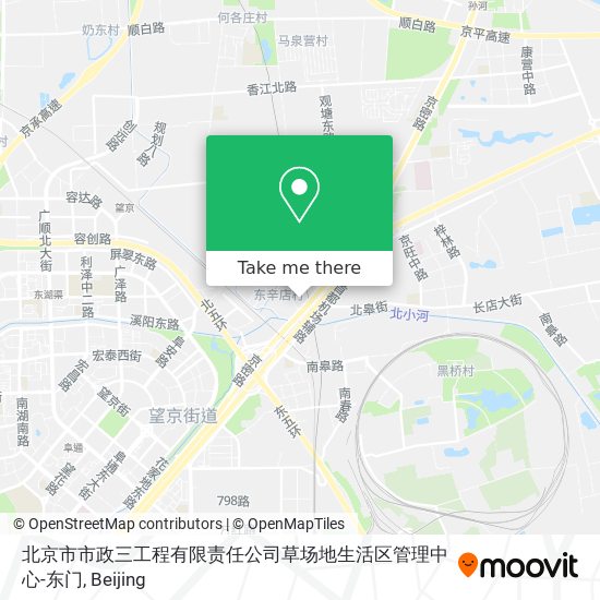北京市市政三工程有限责任公司草场地生活区管理中心-东门 map