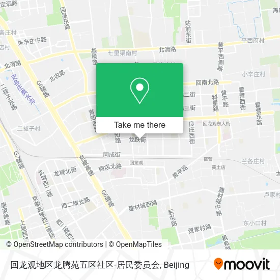 回龙观地区龙腾苑五区社区-居民委员会 map