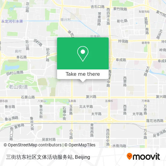 三街坊东社区文体活动服务站 map