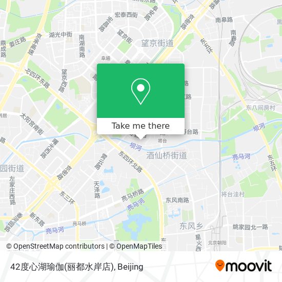 42度心湖瑜伽(丽都水岸店) map