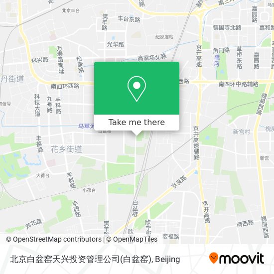 北京白盆窑天兴投资管理公司 map