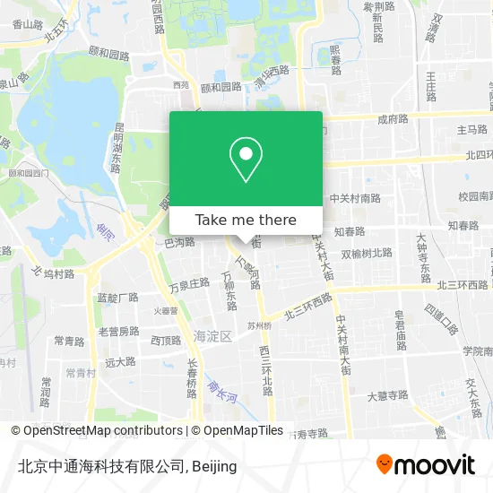 北京中通海科技有限公司 map