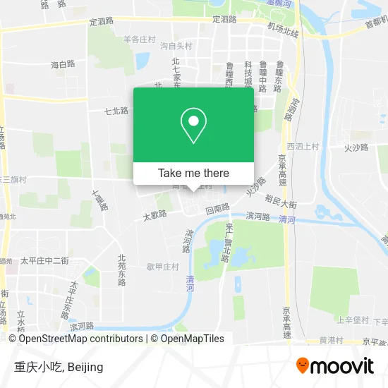 重庆小吃 map