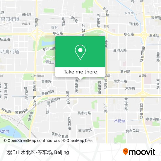远洋山水北区-停车场 map