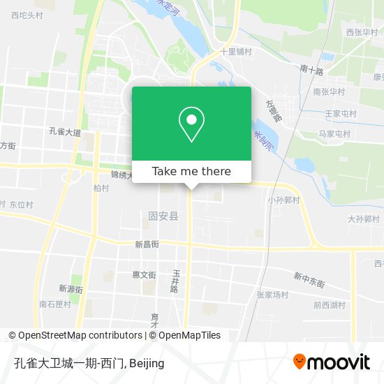 孔雀大卫城一期-西门 map