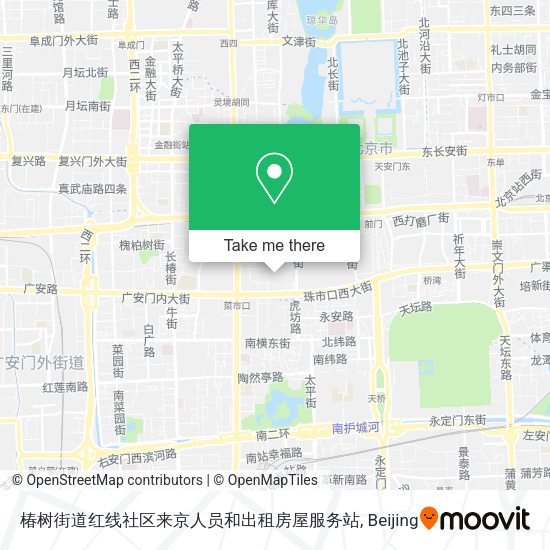 椿树街道红线社区来京人员和出租房屋服务站 map