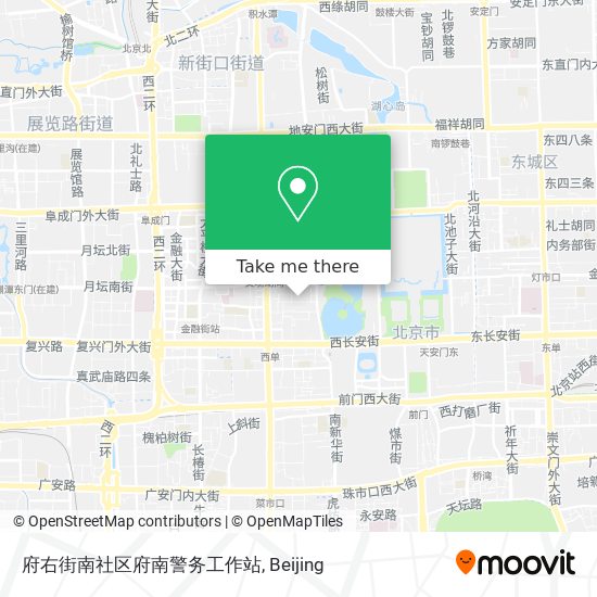 府右街南社区府南警务工作站 map