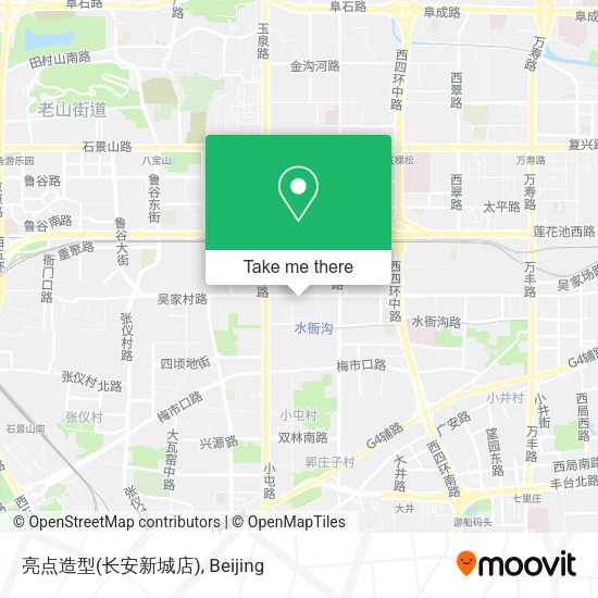 亮点造型(长安新城店) map