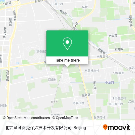 北京皇可食壳保温技术开发有限公司 map