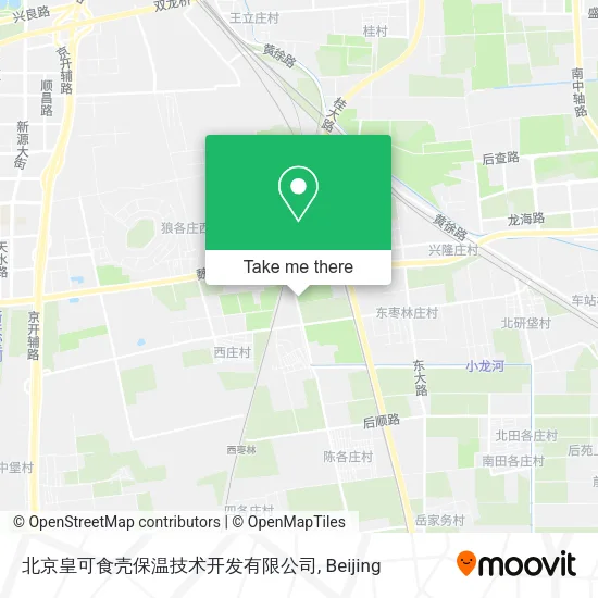 北京皇可食壳保温技术开发有限公司 map