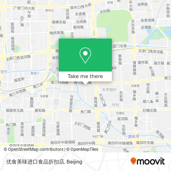 优食美味进口食品折扣店 map