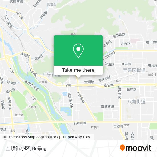 金顶街小区 map