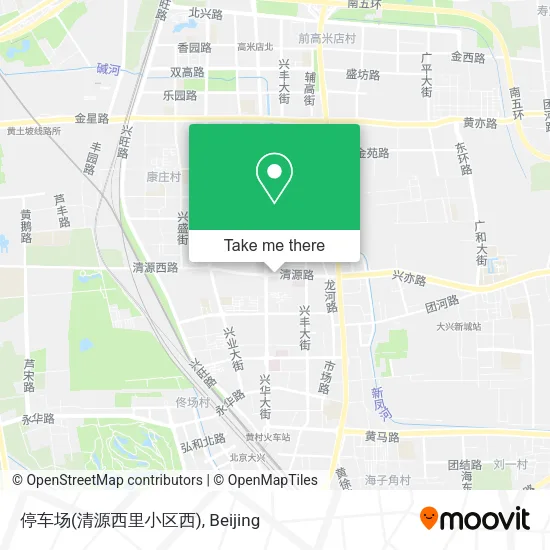 停车场(清源西里小区西) map