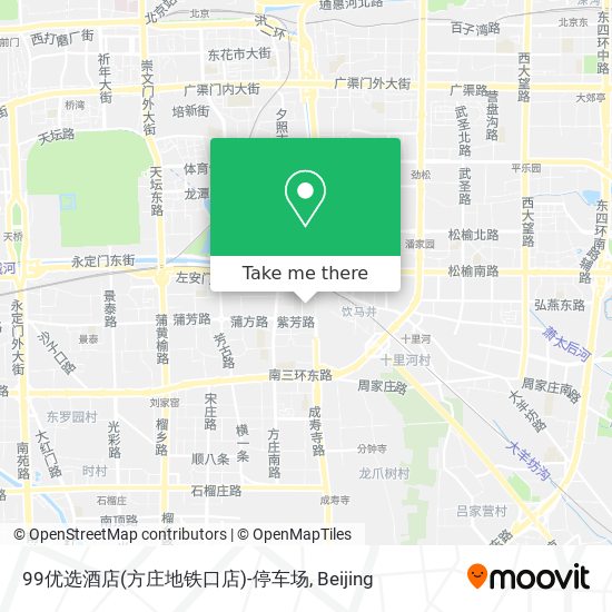 99优选酒店(方庄地铁口店)-停车场 map