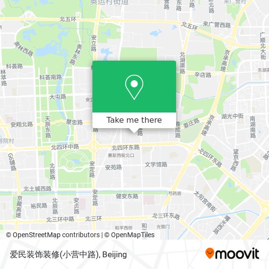 爱民装饰装修(小营中路) map