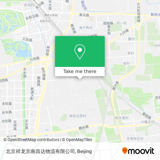 北京祥龙京南昌达物流有限公司 map
