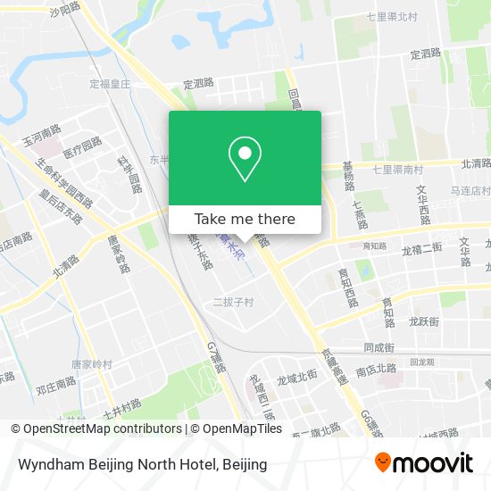 Wyndham Beijing North Hotel map