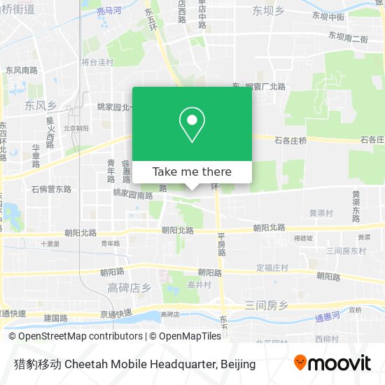 猎豹移动 Cheetah Mobile Headquarter map