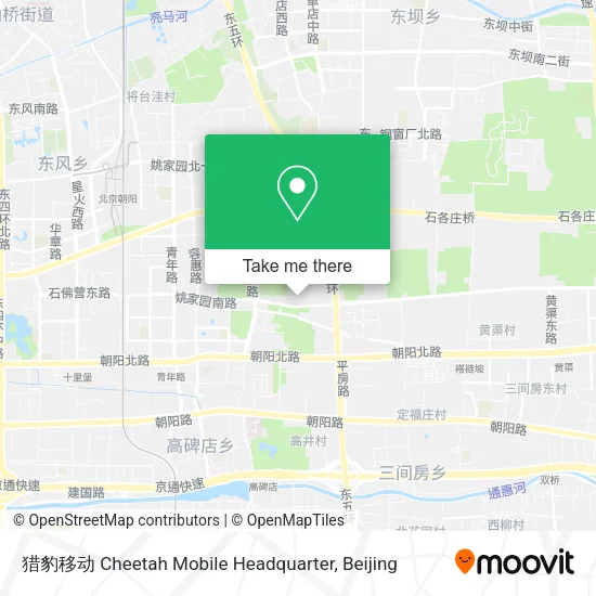 猎豹移动 Cheetah Mobile Headquarter map