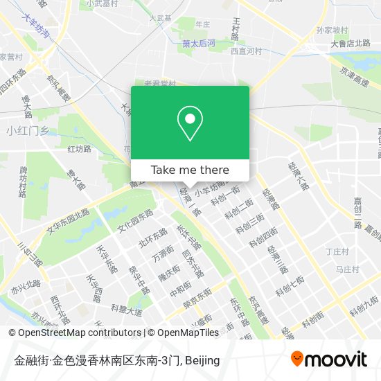 金融街·金色漫香林南区东南-3门 map