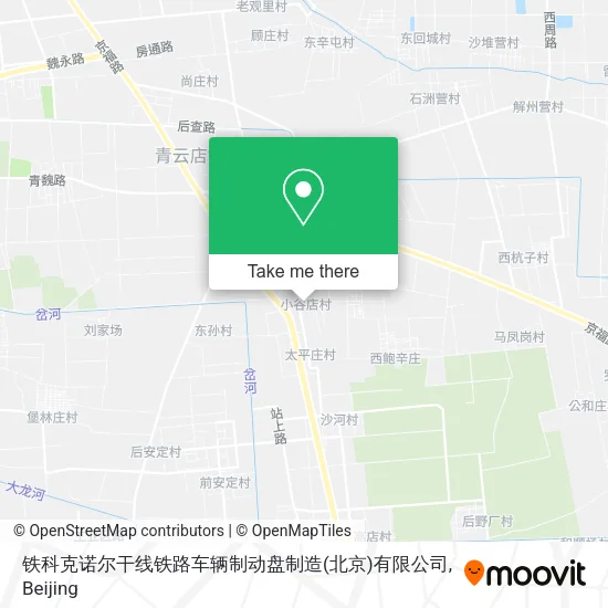 铁科克诺尔干线铁路车辆制动盘制造(北京)有限公司 map