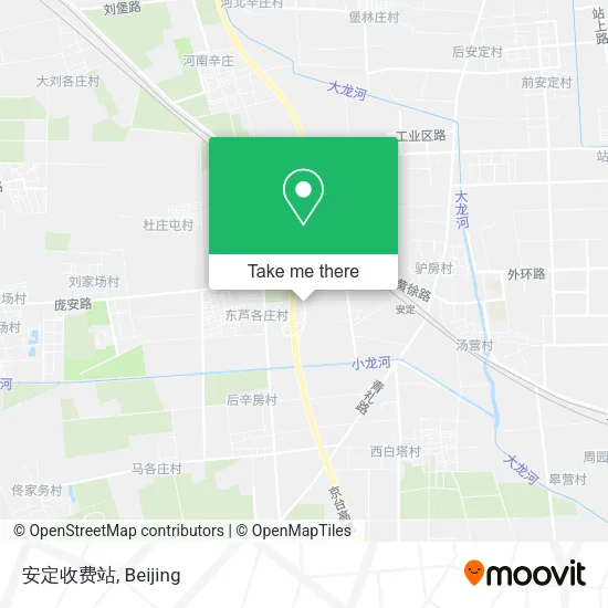 安定收费站 map