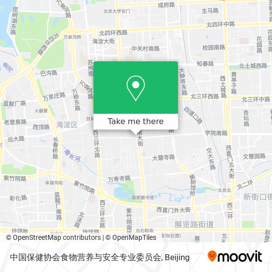 中国保健协会食物营养与安全专业委员会 map