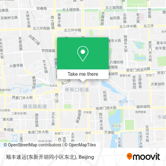 顺丰速运(东新开胡同小区东北) map